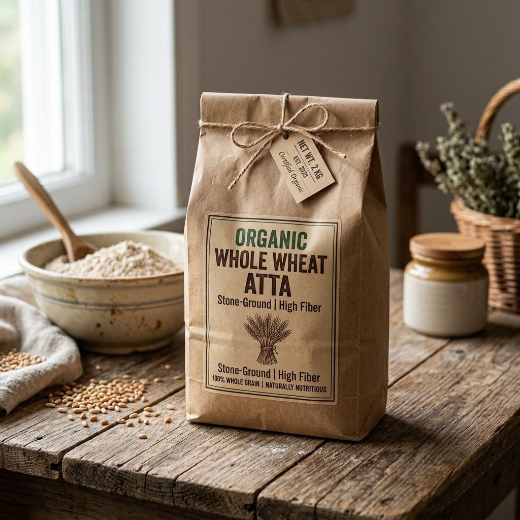 Organic Whole Atta